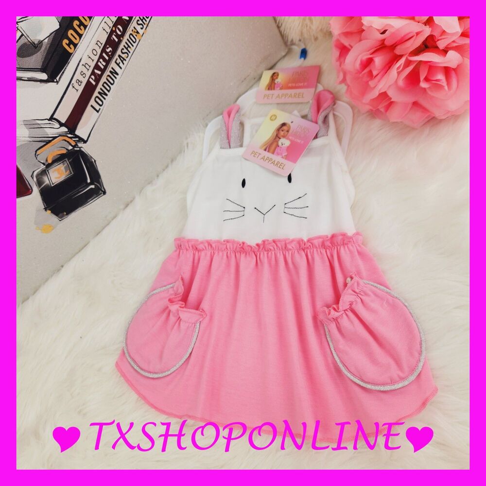 💗🐶PARIS HILTON Pets Love it! Adorable Pet Apparel Bunny 🐶💗 NWT